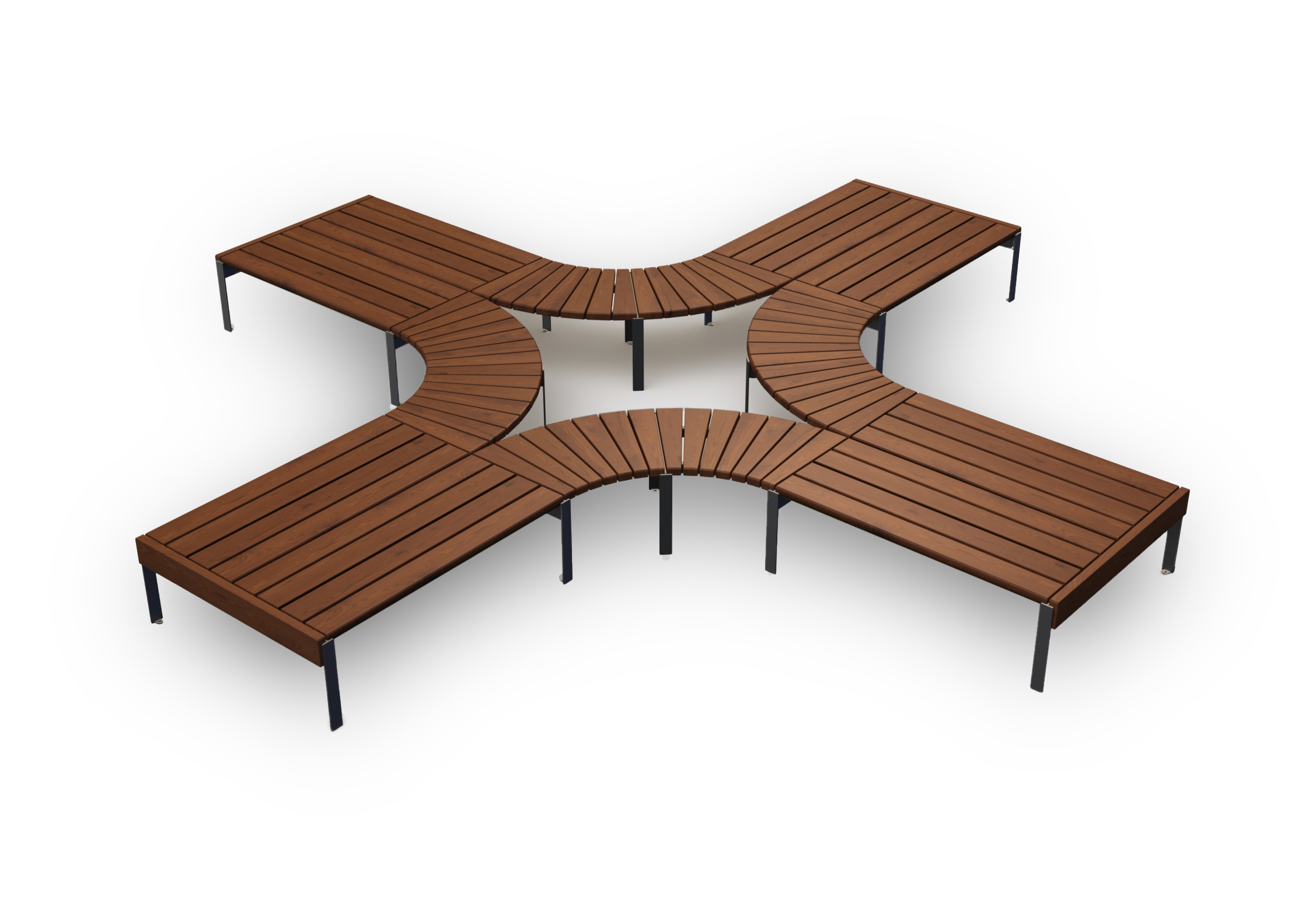 modular park bench Jada set1