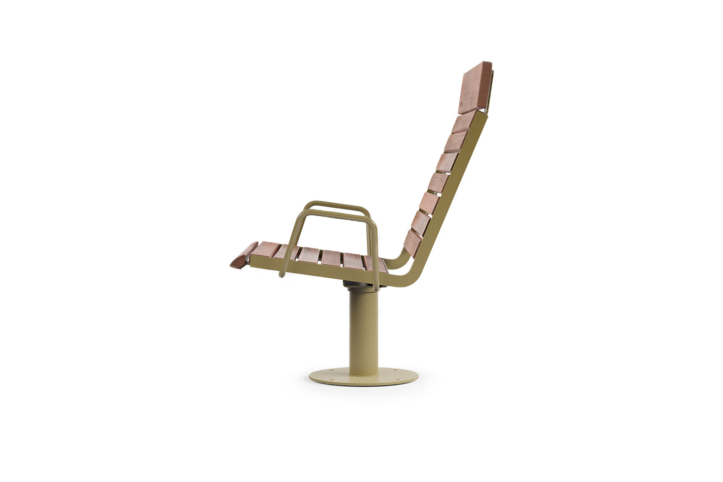 Hula lounge chair with high backrest